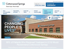 Tablet Screenshot of cottonwoodsprings.com